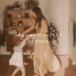 Adult and child dancing together in a warm home setting, symbolizing self-care, family wellness, and healthy living with MassageLuXe.